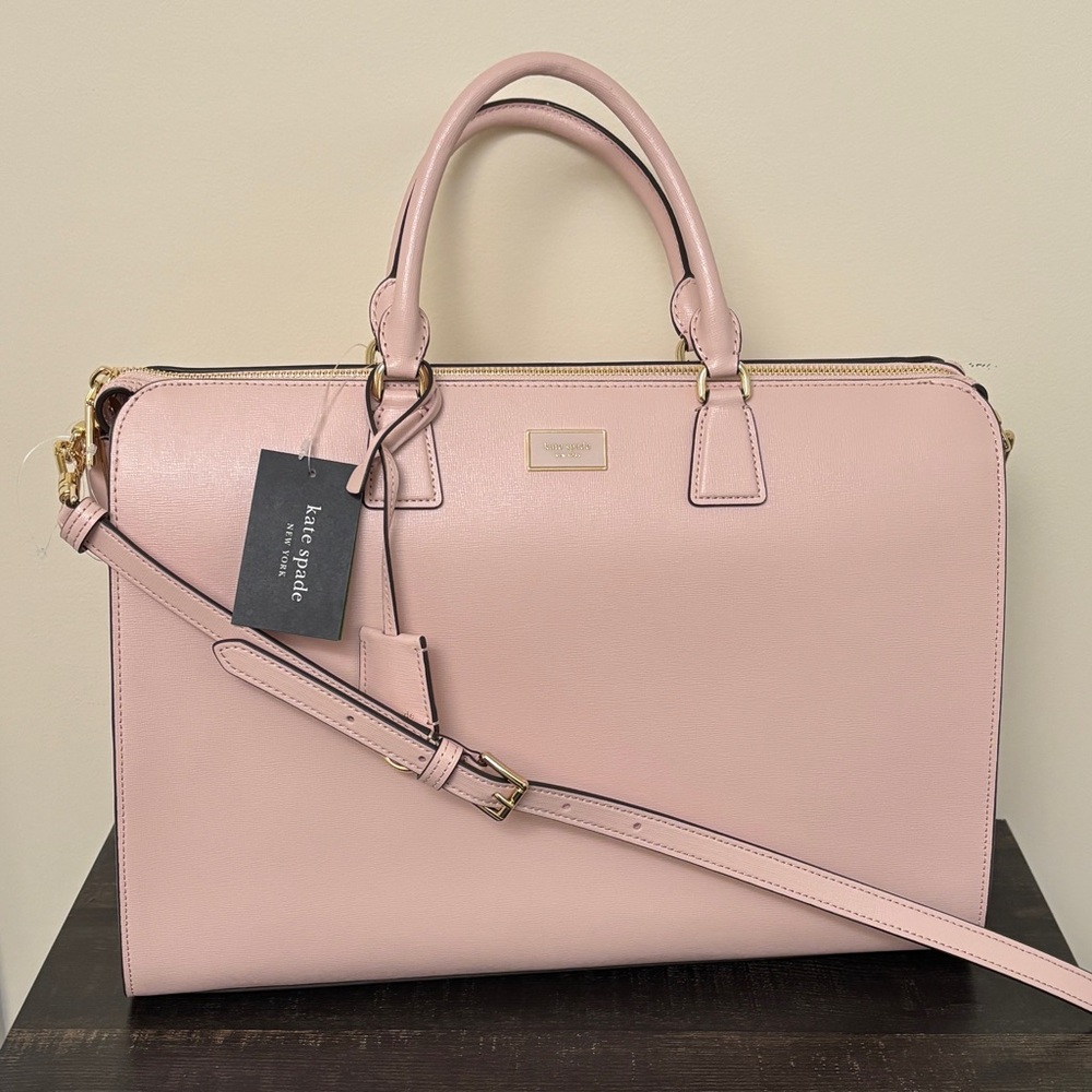 Kate Spade — Serena Laptop Bag (KK646 in Rose Smoke) NWT